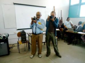 2011 Dozenten der Universitaet UEFS Brasilien Dozenten Balmukund Niljay Patel und Frank Haendeler Graduierten Programm in Kunst